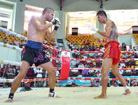 Myanmar traditional kickboxing gaining popularity among foreigners