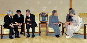 Austrian President Fischer meets with Emperor Akihito