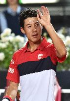 Nishikori books quarterfinal match against Djokovic in Rome