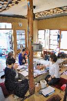 Childrearing women gather at house-turned-salon in western Japan