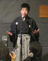 Fukushima student thanks donors in N.Y. for funding outdoor programs