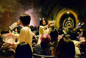 Unique concert held in Japan's oldest river tunnel in Kobe