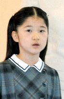 Princess Aiko attends school after being mostly absent last week