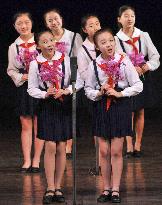 N. Korea children at Pyongyang academy