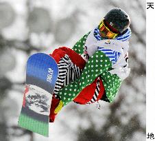 Aono clinches men's halfpipe gold at world c'ships