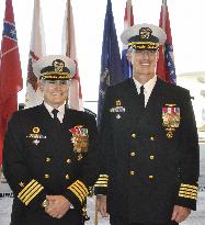 Change of command at Atsugi base