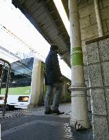 Century-old pillar still part of Tokyo Station platform