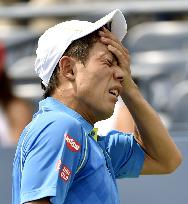 Nishikori crashes out in first round of U.S. Open