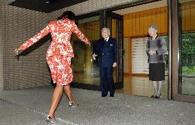 U.S. first lady Michelle Obama in Japan