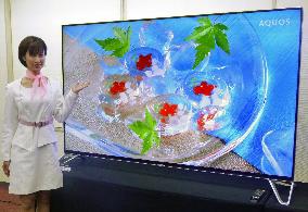 Sharp unveils "Aquos 4k Next" high-resolution TV
