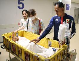 Cambodian boy receives cancer surgery in Okayama