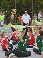 Sitting volleyball game marks 1-year countdown to Rio Paralympics