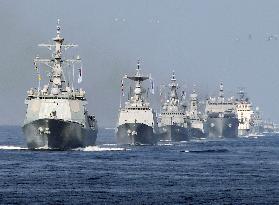 S. Korea's navy holds fleet review