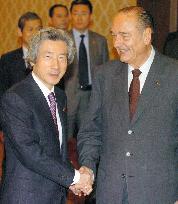 (2)Koizumi, Chirac agree on U.N. reform, apart on China