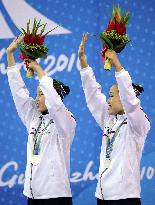 Japan takes silver in synchro duet