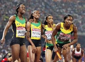 Jamaica wins women's 4x400 meter relay at world championships
