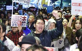 Japan's security bills clear upper house panel