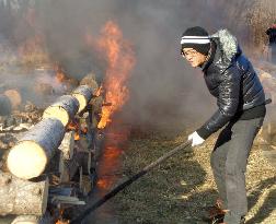 Remains of Japanese soldiers cremated