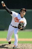 Orioles' Uehara plays in preseason game