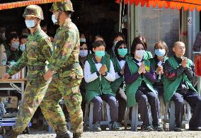 Search-and-rescue operations at quake-hit Taiwan site