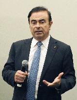 Nissan's Ghosn gives interview in New York