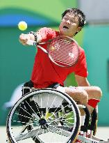 Japan's Kunieda proceeds to wheelchair tennis 3rd round
