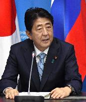 Abe, Putin slam N. Korea nuke test, differ on denuclearization path