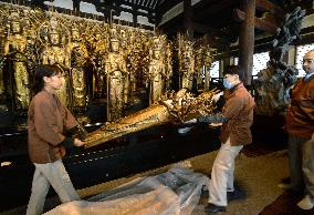 All statues back at Kyoto temple after decades of restoration work