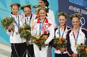 (3)Russia wins gold in Olympic synchronized duet
