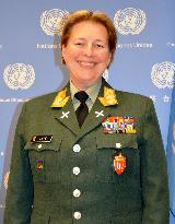 Norwegian general Lund, 1st female U.N. PKF commander