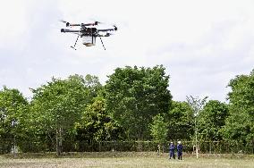 Japan's 1st test flight field for drones opens northeast of Tokyo