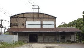 Forging factory of Yawata Steel Works displayed to press