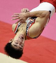 Japan's Shirai wins floor gold title at world