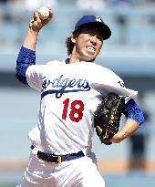 No-decision for Maeda despite another scoreless outing