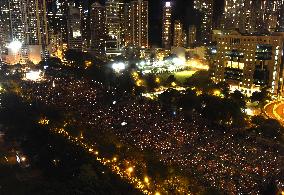 H.K. commemorates the 1989 Tiananmen massacre in China