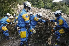 Aftermath of Typhoon Hagibis in Japan