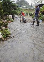 Downpour hits Amami