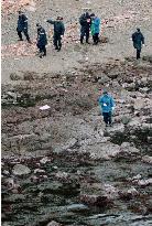 Police check shore where N. Korean bodies were washed up