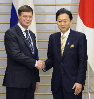 Dutch PM Balkenende talks with Japanese PM Hatoyama