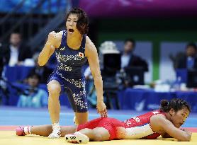 Japan's Yoshida wins women's 55 kg freestyle wrestling