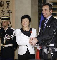 Japanese female astronaut Mukai honored by France