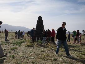 Thousands visit site of first nuclear bomb test