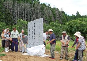 7th monument built for 2011 tsunami victims in northern Japan town