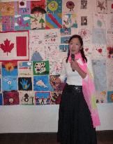 Quilts by Canadian, Japanese kids to cheer up Tohoku