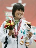 Fukuchi wins silver in women's single sculls at Asian Games