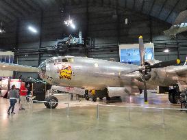 B-29 bomber that dropped A-bomb on Nagasaki displayed at U.S. museum