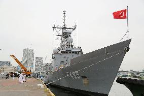 Turkish warship Gediz arrives in Tokyo
