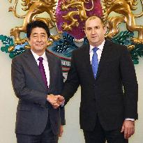 Japan PM Abe and Bulgarian Pres. Radev