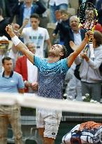 Tennis: Cecchinato at French Open