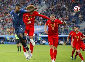 Football: France vs Belgium at World Cup